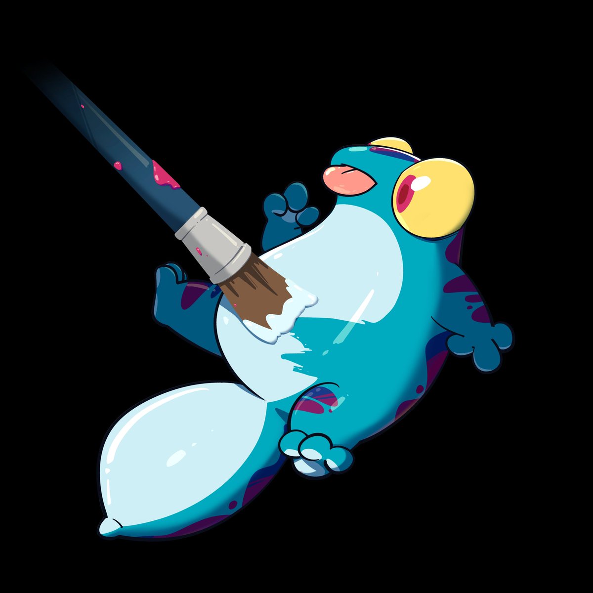 zen_art2001's tweet image. モデルペイント
#TheGeckoz #FantasyCreatures #爬虫類イラスト #插畫 #SciFiArt #イラスト