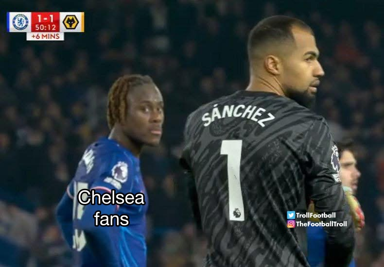 BuzzWithAshok's tweet photo. Robert Sanchez is worse than Onana https://t.co/4sB2okIJOb