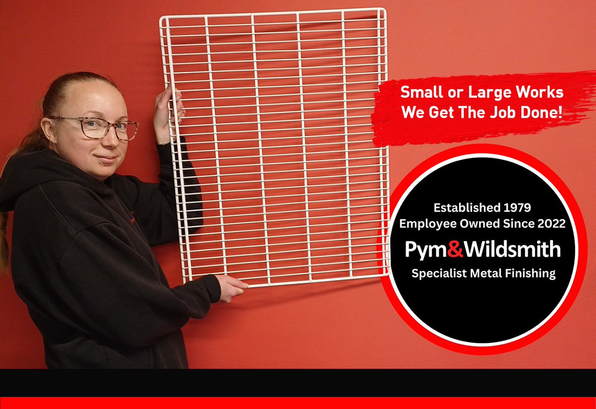 PymandWildsmith's tweet photo. 🔴 Large or small, we get the job done! 💪 From 6m steelwork to tiny washers
E.G  A local pub needed fridge shelves #ShotBlasted &amp; #PowderCoated. 
Quick turnaround, happy customer, and the pints keep flowing! 🍺😉
🌐 https://t.co/IifV1RUcom
#MetalFinishing #Staffordshire https://t.co/TL8zQWtq6e