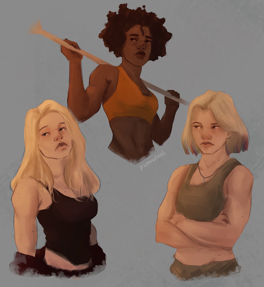 My girls.. #allforthegame #digitalart #aftg