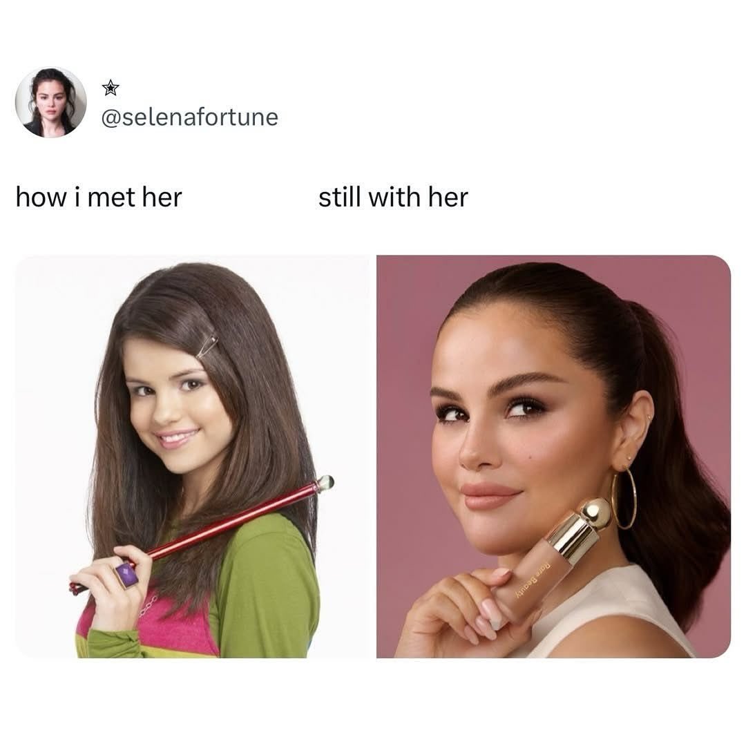 i do be reaching for a liquid contour now… we really grew up w her huh 🥹 <a href="/selenafortune/">✮</a>