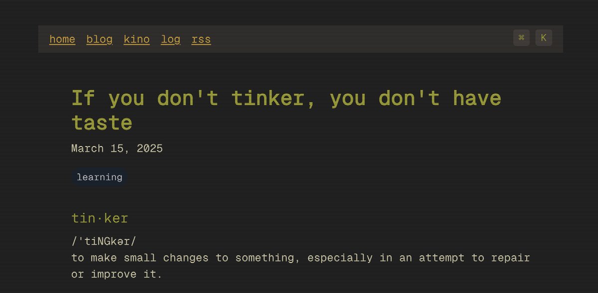 seatedro's tweet image. new blog post up on my website, hopefully inspires some of you to finally pick up vim motions or install a terminal emulator