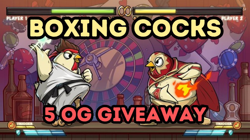 apexnftcore's tweet photo. We are giving away 5 OG's for the Boxing Cocks upcoming mint on @Ronin_Network 

1 OG role = 2 WL spots &amp; $BOCK Token Airdrop!

How to join:
✅Follow @apexnftcore , @BoxingCocks 
✅Like &amp; Repost
✅Tag 3 friends 

⏰72 HRS https://t.co/96TdwxzPLE