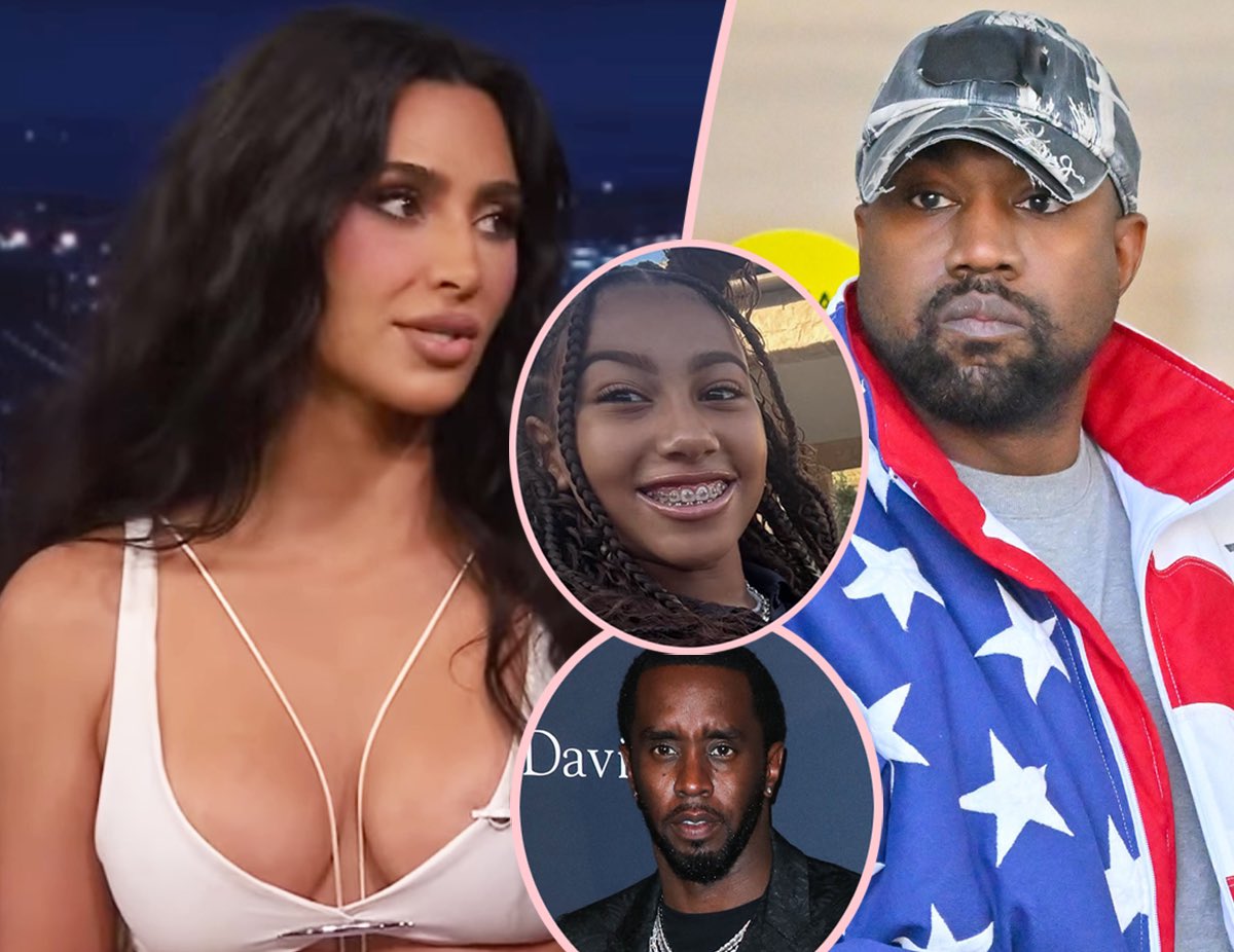 Kanye West ameaçou 'guerra' com a ex-esposa, Kim Kardashian, depois que ela tentou impedir o lançamento de uma nova música com a filha North e P.Diddy
