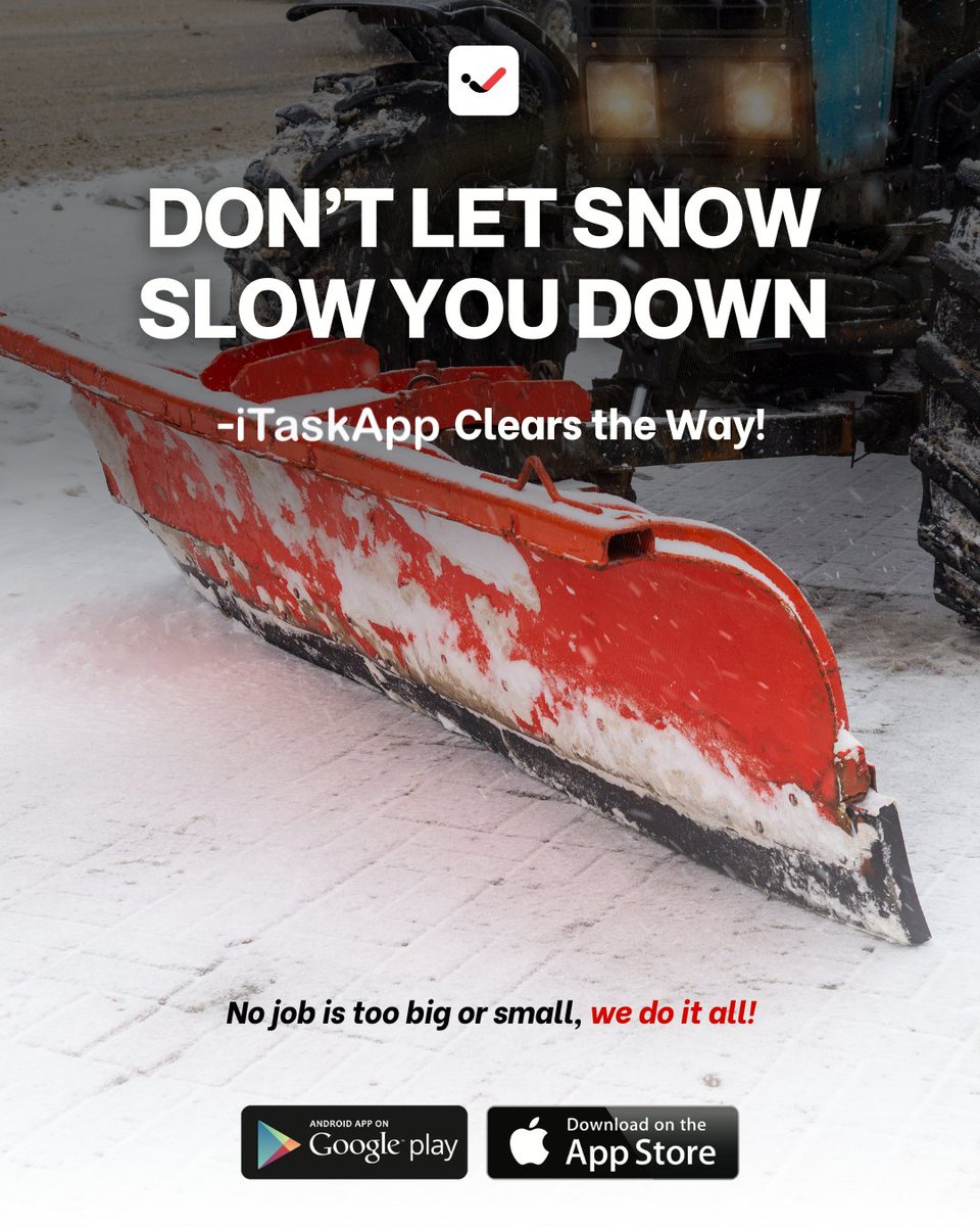 iTaskAppCanada's tweet image. Don’t let snow keep you from getting out of the driveway! ❄️ iTask.com has the pros to clear your path quickly and safely. Why shovel when you can hire an expert? #EffortlessWinter #SnowRemoval #iTaskApp