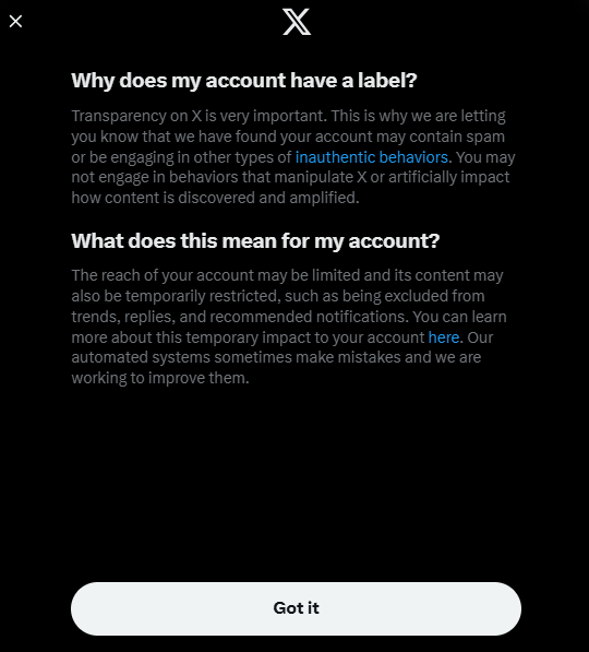 AM_Pines's tweet image. Hi @Support why am I receiving this message? Why am I being labeled? There is no clarity or transparency at all. There is nothing cited specifically, nor any way to even reach a person. Is this what @elonmusk meant with #TwitterFiles?