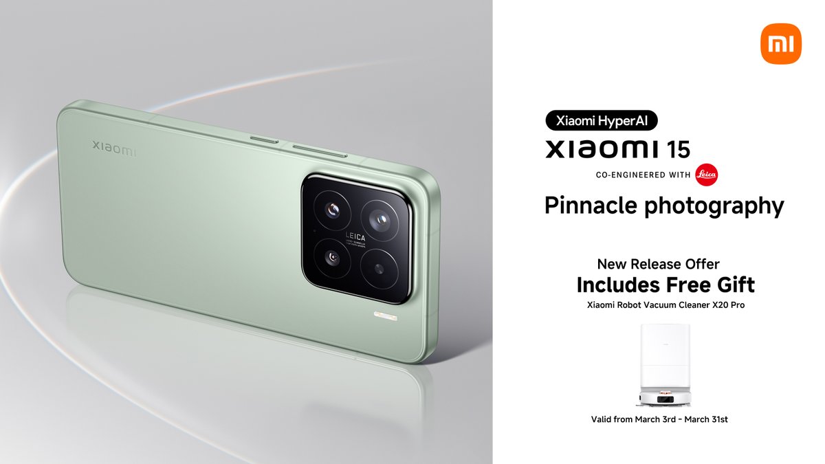 New flagship #Xiaomi15 and amazing free gift. 

Get the full Xiaomi package with <a href="/eir/">eir</a> <a href="/harveynormanIE/">Harvey Norman IE</a> <a href="/VodafoneIreland/">Vodafone Ireland</a>