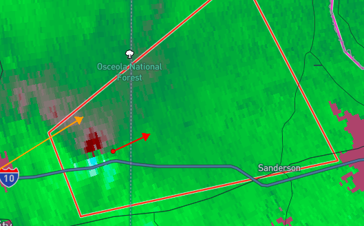 aceDWC's tweet image. A new #tornado warning is in effect for #flwx where again there is a decent velocity signature. #kjax #wxtwitter #severewx #svrwx