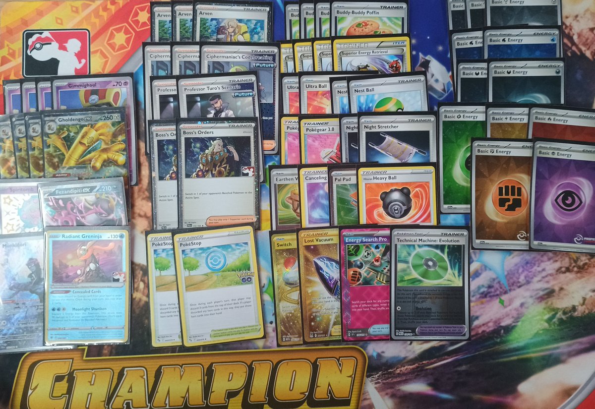 TasiekYT's tweet photo. Won a League Cup @KinguinLounge with Gholdengo ex
Cologne is a tech for local control and stall players. It won me a game in Top4.
You can play Roxanne or Nest Ball instead.
Matchups below! https://t.co/SnIyxZXxrA