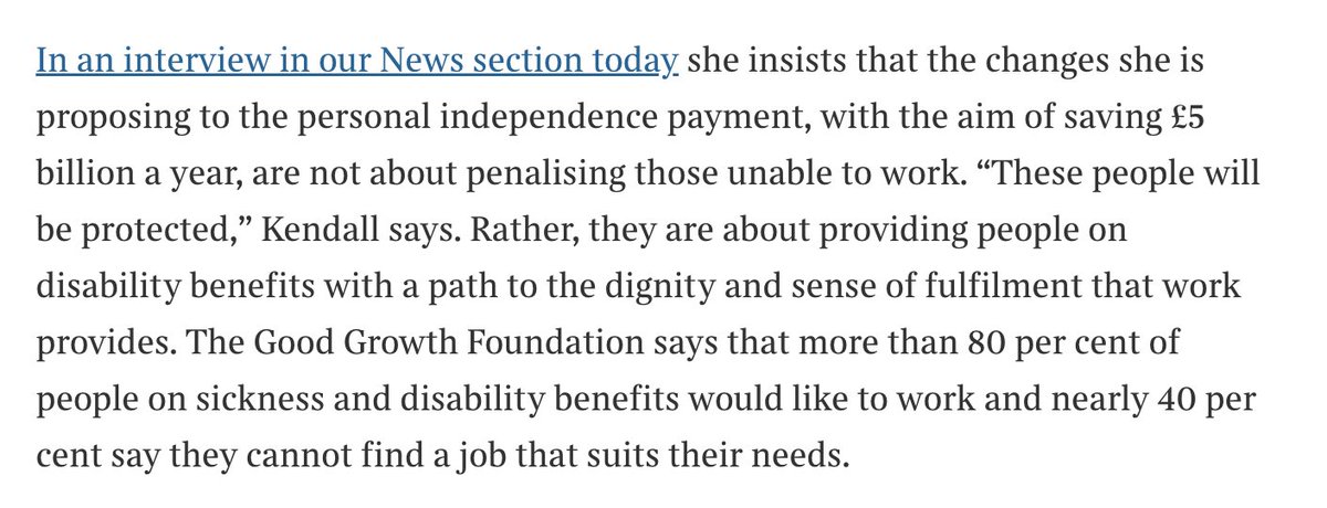 Good Growth Foundation (@goodgrowthfdn) on Twitter photo Our research shows over 80% of people on sickness and disability benefits want to work, but nearly 40% struggle to find jobs that fit their needs.
A system which leaves thousands of people’s potential unrealised isn’t compassionate – it’s broken.
<a href="/thetimes/">The Times and The Sunday Times</a> Our research shows over 80% of people on sickness and disability benefits want to work, but nearly 40% struggle to find jobs that fit their needs.
A system which leaves thousands of people’s potential unrealised isn’t compassionate – it’s broken.
<a href="/thetimes/">The Times and The Sunday Times</a>