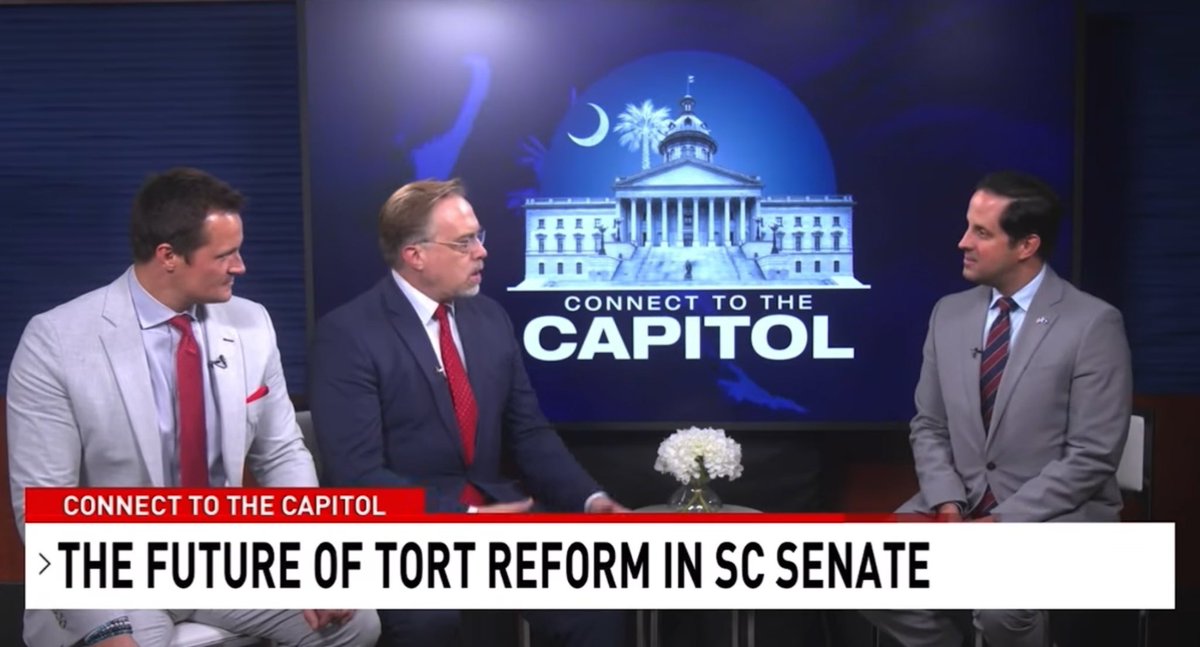 DaveWilsonSC's tweet photo. The debate on insurance/tort/liquor liability reform will come to a head this week in the SC Senate. Sen. @JoshKimbrellSC gives his take on S.244 and the House version of liquor liability. https://t.co/JvuYnZjWn9 https://t.co/fqbq7nnywd