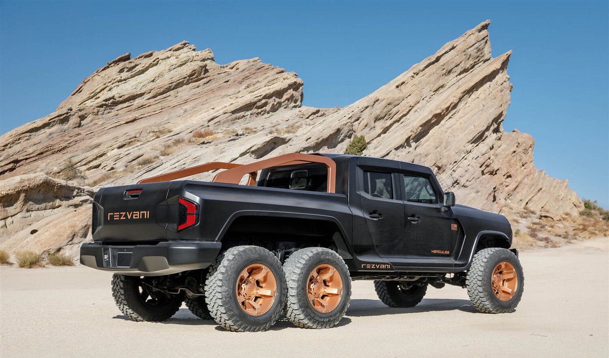 DjStrick9's tweet photo. I CAN ONLY WISH! My all time most desired exotic vehicle. The Rezvani Hercules 6x6 tactical off road. There is an armored bulletproof version but I don’t plan on taking any gunfire, ever! Hook-a-brother up! https://t.co/rI7yhy4w8u