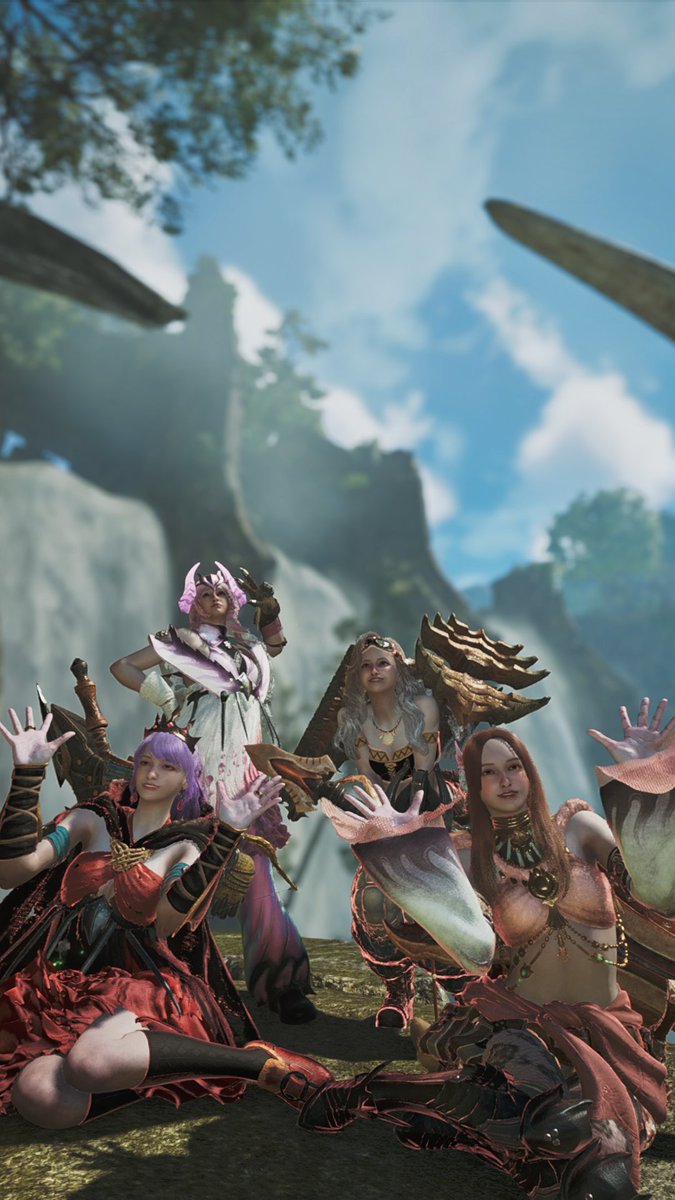 いつめんと集合写真撮った！
#モンハンワイルズ  #MHWilds