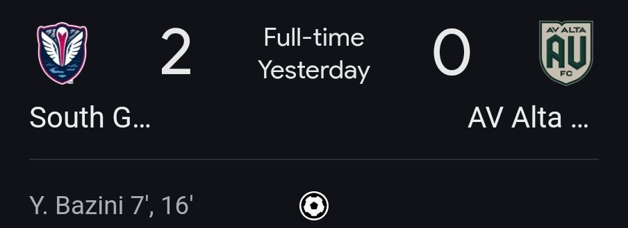 AVAltaFC_News's tweet photo. AC Alta FC take the loss 2-0 but must say they looked pretty good, even in defeat. 7 shots, 2 on goal, with nearly 70% possession. Also doubled South Georgia's pass effort. Unfortunately goals are what matter and Tormenta scored twice on 3 shots on target. https://t.co/lAuhy0i7zn