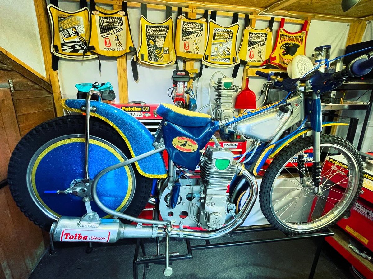 Lee Coleman (@ljc123) on Twitter photo Done a thing recently which inspired me to get this out from the back of the workshop. Pretty close to my own bikes as a young lad. With a nod to my favourite <a href="/UprightSpeedway/">Upright Speedway </a> rider. 😎 Done a thing recently which inspired me to get this out from the back of the workshop. Pretty close to my own bikes as a young lad. With a nod to my favourite <a href="/UprightSpeedway/">Upright Speedway </a> rider. 😎