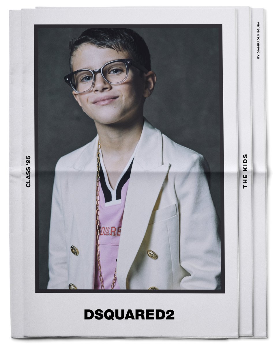 Dsquared2's tweet photo. Class clown, sports star, future ICON—who were you in the yearbook?

Explore the new #D2KIDS SS25 Advertising Campaign now, shot by #giampaolosgura #cba_ww

#DSQUARED2 https://t.co/qLSuW0pTGd