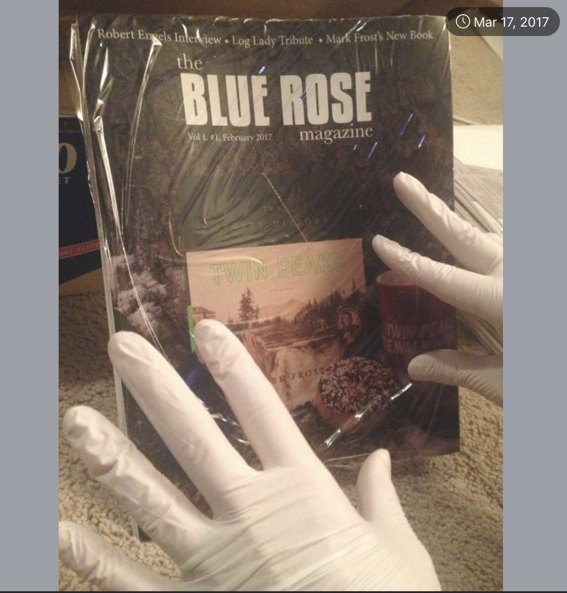 BlueRoseMag1's tweet photo. 8 years ago today I was wrapping and sending the first issue of The Blue Rose. Two weeks from today, I will wrapping and sending the FINAL issue of the Blue Rose. It has been a fun 8 years with 18 issues. #twinpeaks #bluerosemagazine #davidlynch #FWWM #markfrost https://t.co/sgFPQiPKuu