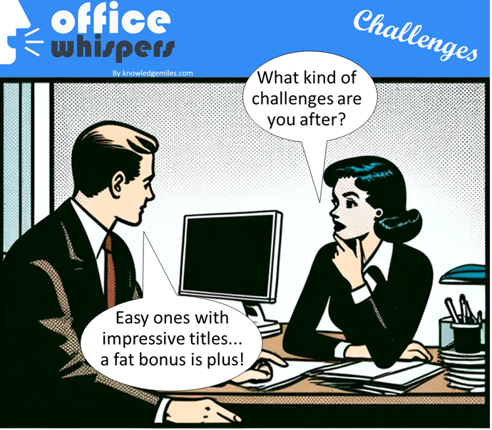 KarimManjra's tweet image. Challenges...

#OfficeWhispers #WorkplaceComics #WorkplaceHumor #Workplace #Comics #humor