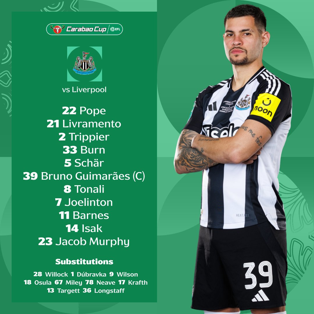 Carabao_Cup's tweet photo. 📋 Your #CarabaoCupFinal teams 👇

#EFL | #CarabaoCup https://t.co/Iq4JCUtPBg