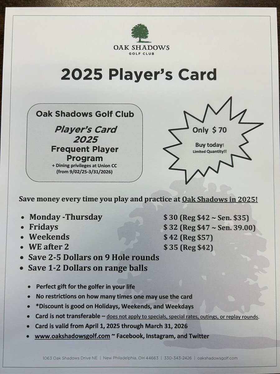 Oak Shadows G. C. tweet media