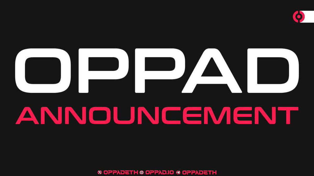 chidaluarinze6's tweet photo. @1000xgirl Big news, fam! The Oppad team is making power moves to ensure a STRONG and SUSTAINABLE launch! it is refining its strategy to align with market conditions for MAXIMUM success! New launch details coming soon! Stay locked in!
@OPPADETH
#OPPAD #DeFi #Blockchain #Cryptoo https://t.co/O4dDSHfRRq