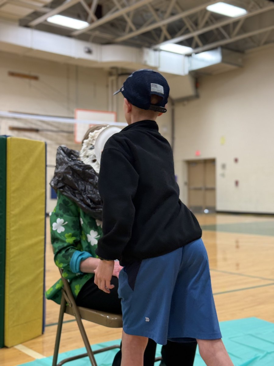 PrincipalHutton's tweet image. Today, we celebrated Pi Day with some friendly competitions, math challenges, and, of course, the grand finale—throwing a pie in the principal’s face! #ZephyrPride