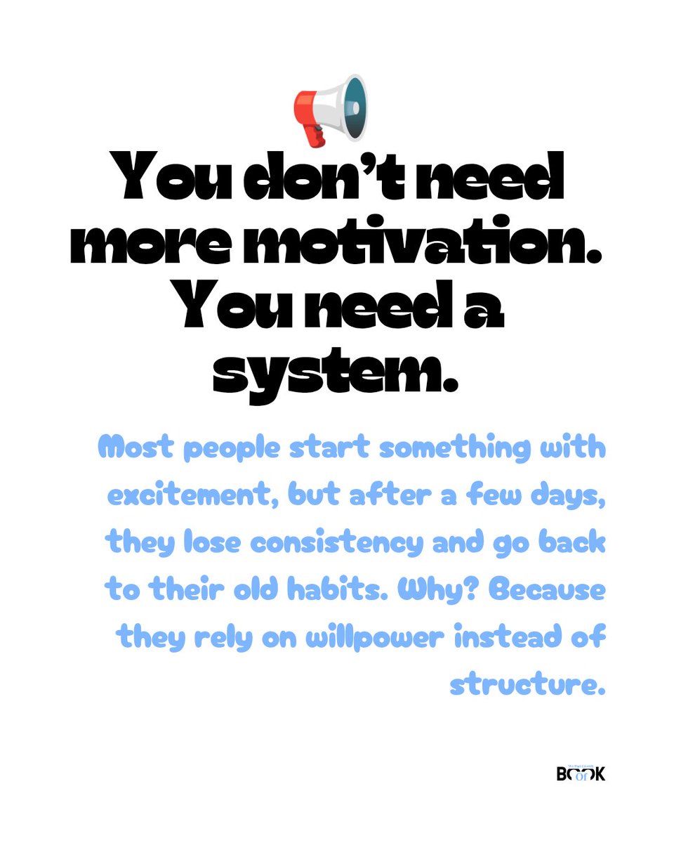 BookOfyoU01's tweet photo. Consistency isn’t about being perfect. It’s about showing up, even when it’s hard.

So, what’s one habit YOU want to stay consistent with? Comment below &amp; commit to it. 🚀🔥 https://t.co/ifD2icaTgo