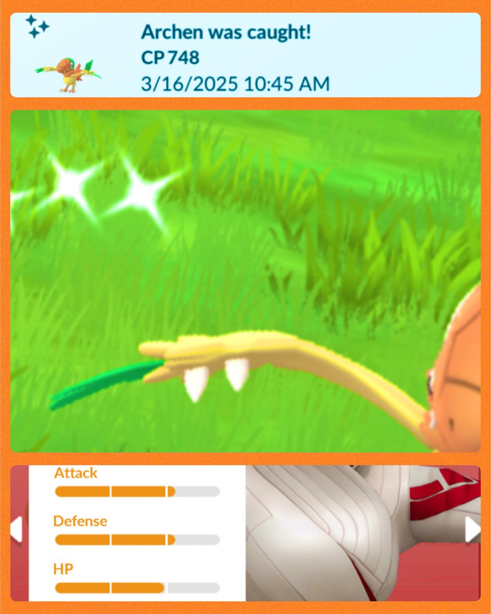 KamikeoPoGo's tweet photo. ✨#ShinyARCHEN✨
#CatchMastery
✨🍀So far, so GOOD!🍀✨
... 👊🏾🐻 GRIND!
#ShinyPokemon #ARCHEN #ShinyGameIsStrong #OnlyMatterOfTime #ShinyHunter #PokemonGo https://t.co/KruwTLFtAe