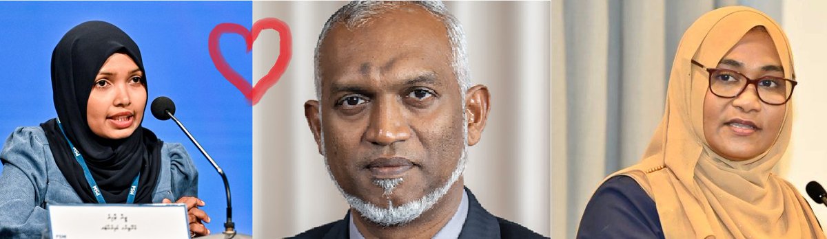 100% verified.

Former PSM MD <a href="/ZeenaZahir/">Zeena Zahir</a>, resigned cause of a love affair with <a href="/MMuizzu/">Dr Mohamed Muizzu</a> and <a href="/SajidhaMohamed/">Sajidha Mohamed</a> wanted her out immediately.

Muizzu always had a soft spot for Zeena. He appointed her to PSM and started inviting her to President’s Office almost every day. There was an
