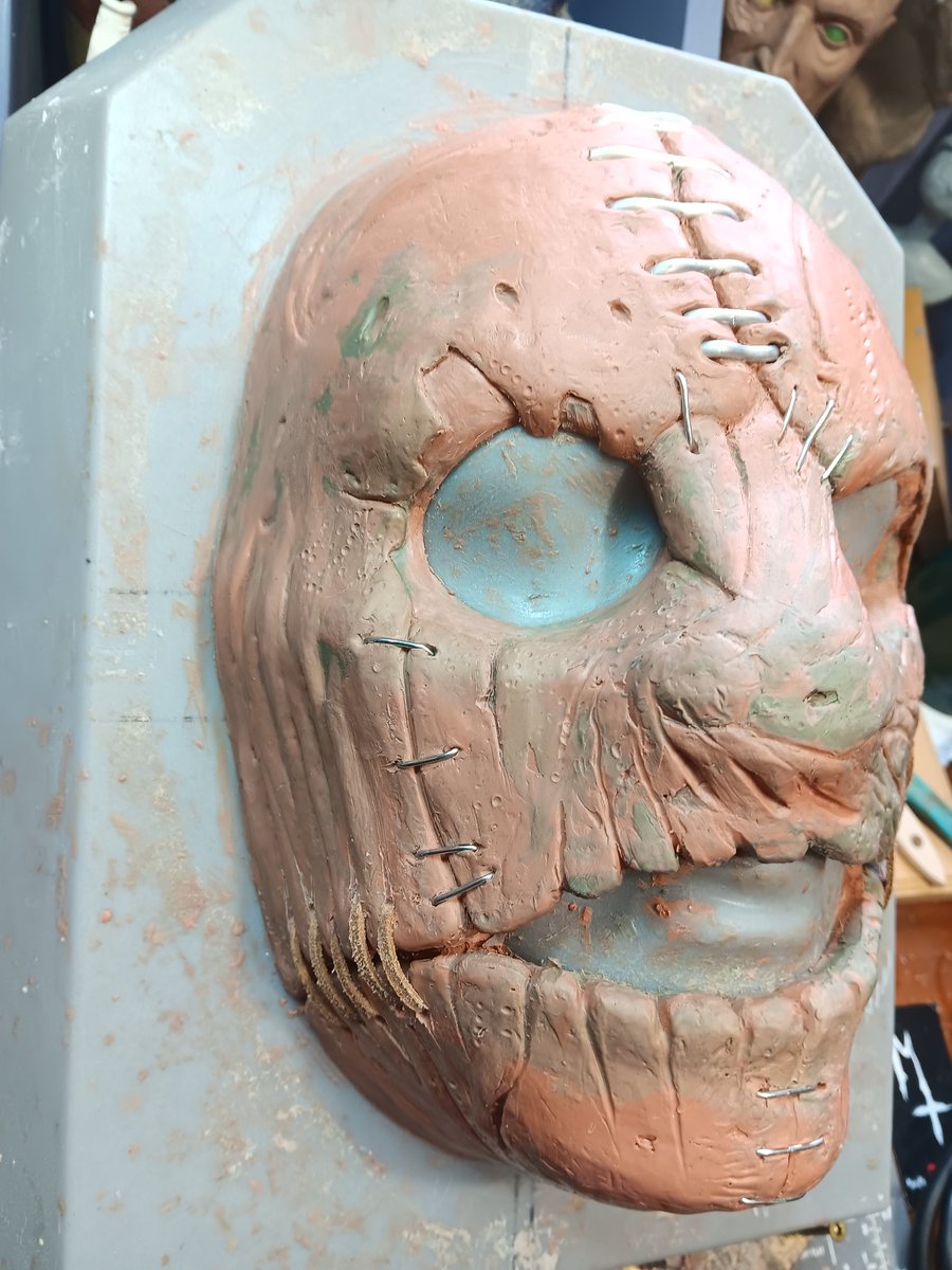 vtdarkarts's tweet image. New mask incoming! Based off Corey Taylor Subliminal Verses mask