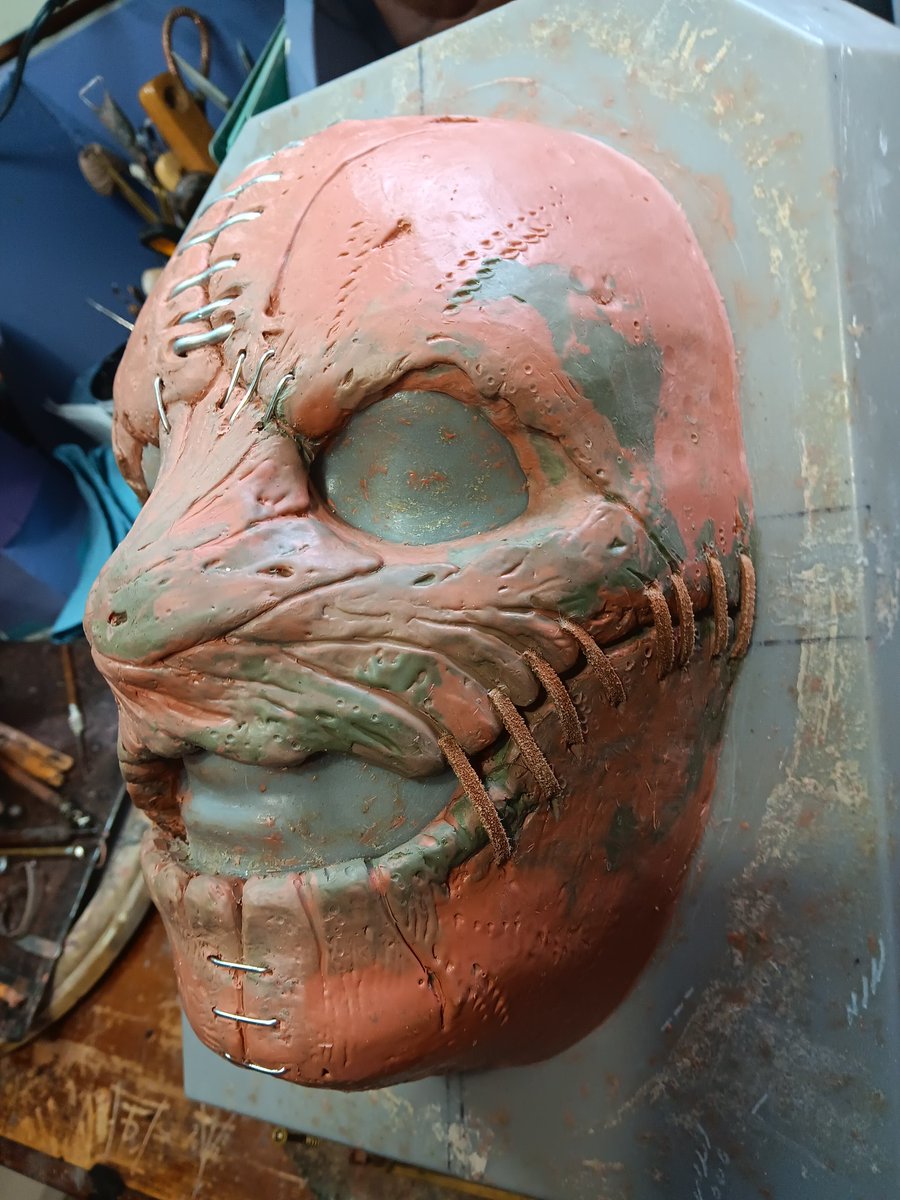 vtdarkarts's tweet image. New mask incoming! Based off Corey Taylor Subliminal Verses mask
