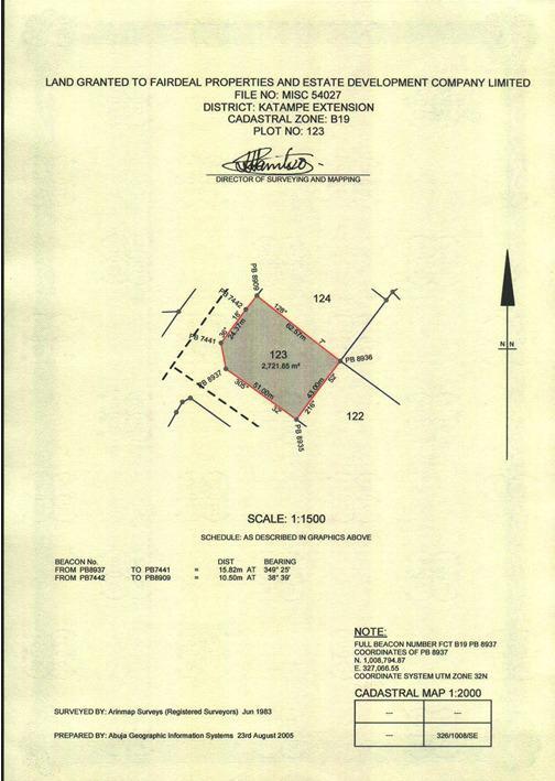 propertyinabuja's tweet photo. Katampe Extension Sale

Two serial plots of 2721sqm and 2766sqm totaling 5487sqm. It's on the tarred road

Note: There's an old fully occupied block of flats on both plots, so they're both selling together

Details:
Size: 5487sqm
Title: C of O
Price: 3B
Professional Fees: 5% https://t.co/2xv7Fo2drK