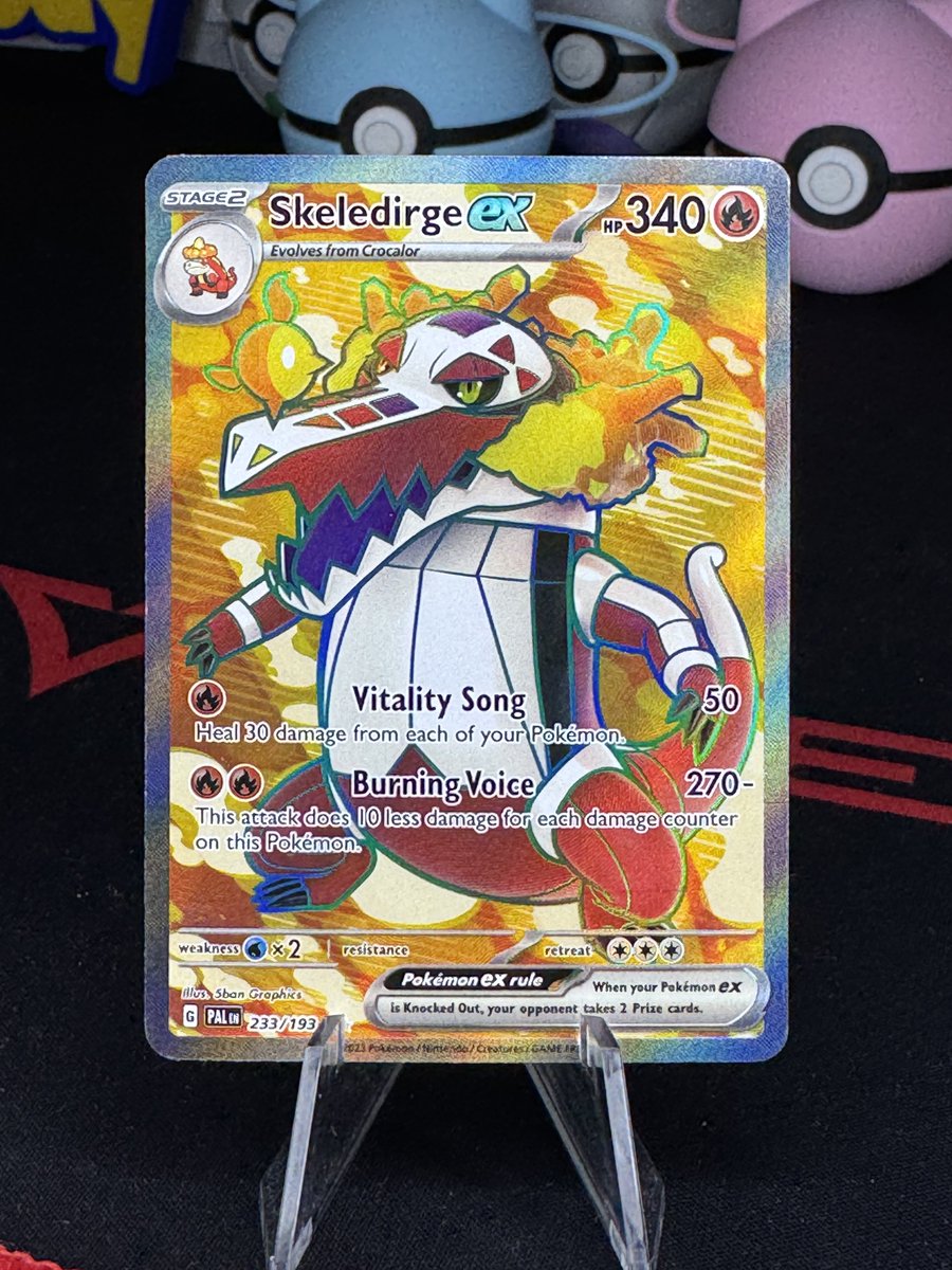 PokeTeeJay's tweet photo. ✨ FREE POKÉMON ✨ 

Giving away this Skeledirge FA 🔥 
To enter:

• Follow @PokeTeeJay 
• Like &amp; RT ♻️ 
• Tag a friend 🤝🏻 

Ends 3/22! 🕰️ https://t.co/Y0ATf9qtZ4