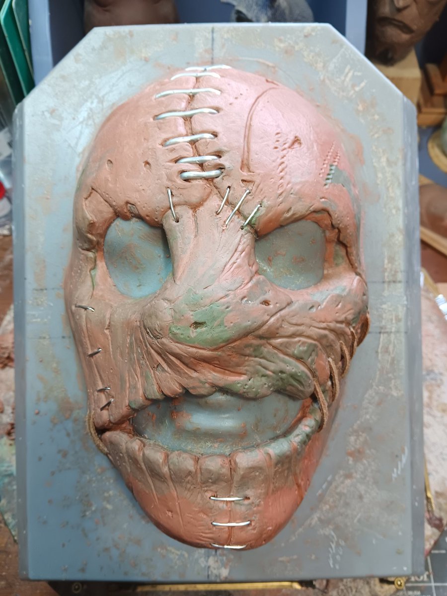 vtdarkarts's tweet image. New mask incoming! Based off Corey Taylor Subliminal Verses mask