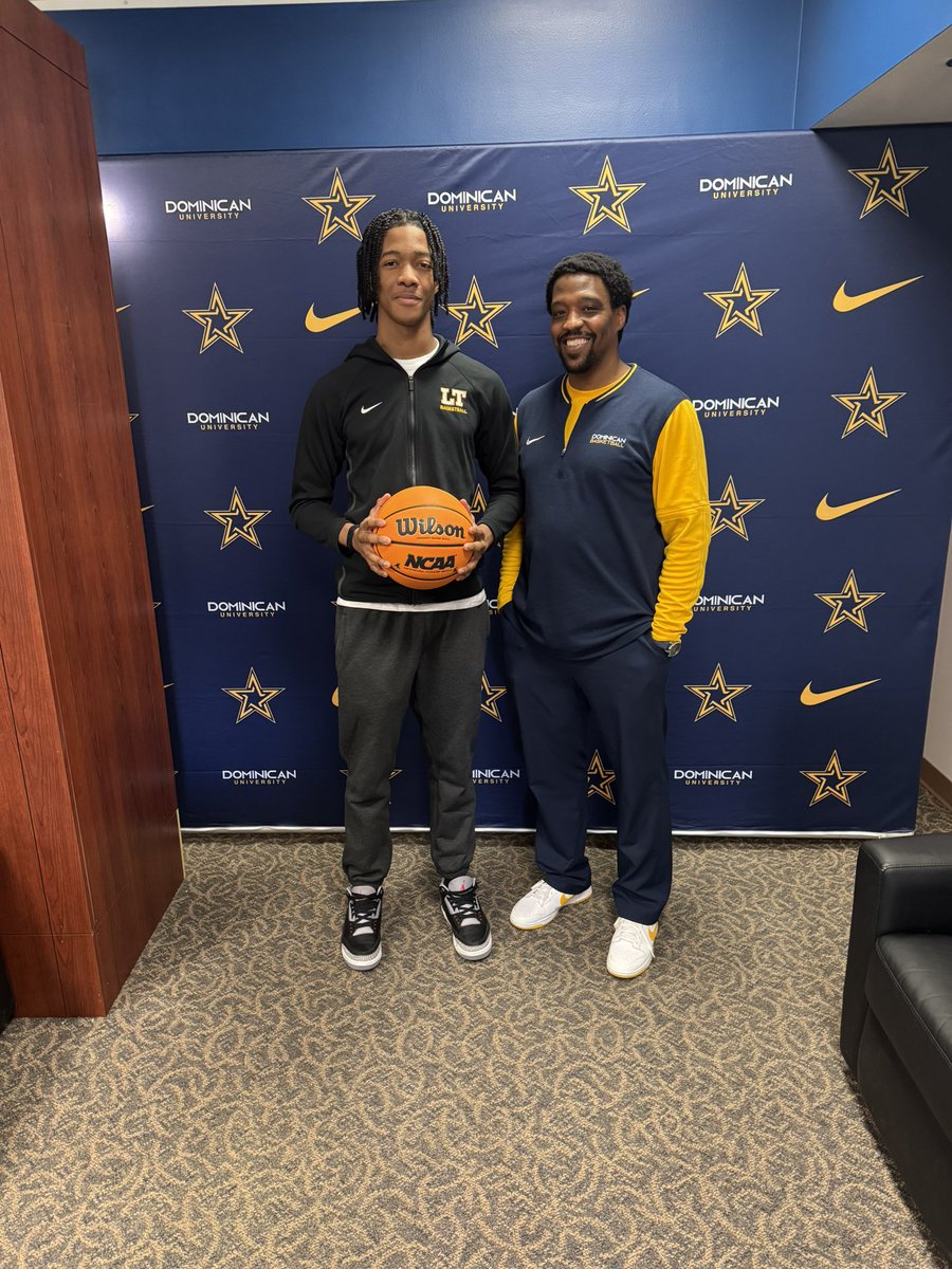 MarshaunRussell's tweet photo. After a great talk with @CoachTTonsil I’m blessed to receive an offer from @DominicanU! https://t.co/ghk9G55brJ