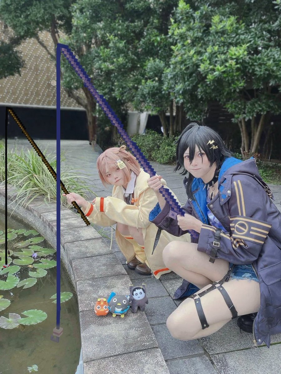 Azuya_V's tweet photo. コスプレ/ゆかそ🎸🫠(🐧🏹 )
*
俺の釣竿は最強のエンチャント釣竿だよ
𐤔(◍´͈ ᵕ `͈ ◍)𐤔
#CwtxACCF https://t.co/D0CiiVzl7M