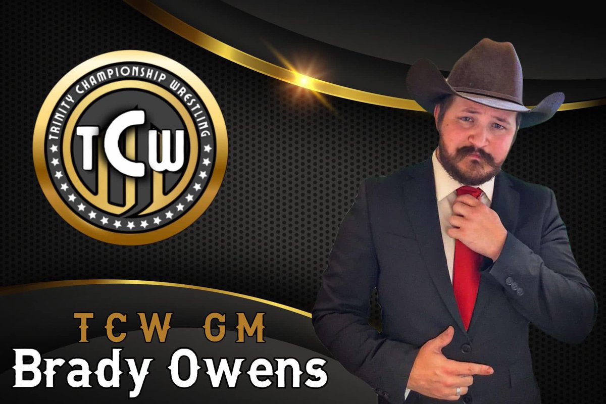 TrinityCW_'s tweet photo. 🚨BREAKING NEWS🚨

Trinity Championship Wrestling is making BIG moves! We are proud to announce Brady Owens as our General Manager!

#TCW #IndieWrestling #GeneralManager #ProWrestling #WSN https://t.co/c1NU4UIV3A