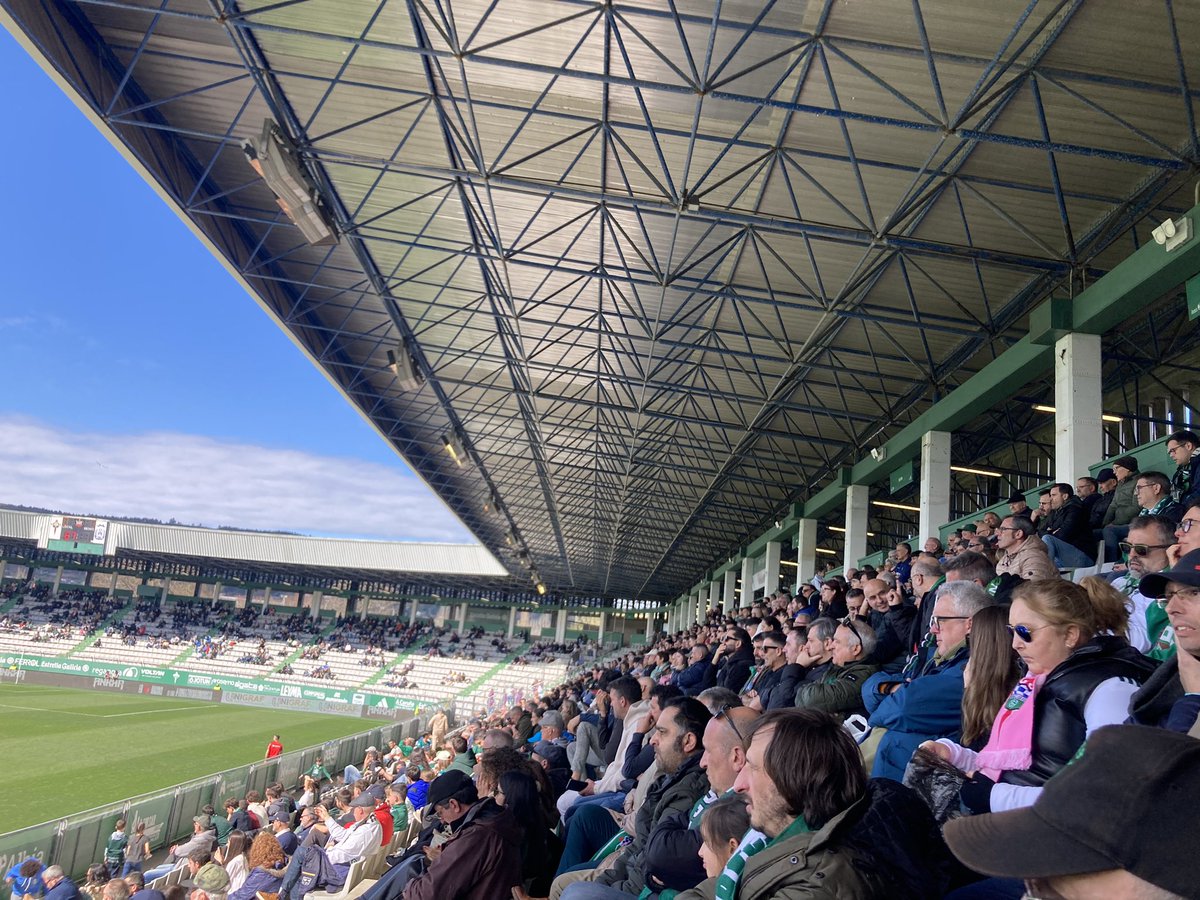 Estadio Municipal A Malata. 15 Marzo 2025. Racing 0 vs Eibar 0