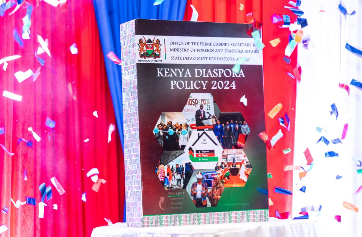 𝐋𝐀𝐔𝐍𝐂𝐇 𝐎𝐅 𝐓𝐇𝐄 𝐊𝐄𝐍𝐘𝐀 𝐃𝐈𝐀𝐒𝐏𝐎𝐑𝐀 𝐏𝐎𝐋𝐈𝐂𝐘 𝟐𝟎𝟐𝟒: In Pictures....#DiasporaPolicy24
