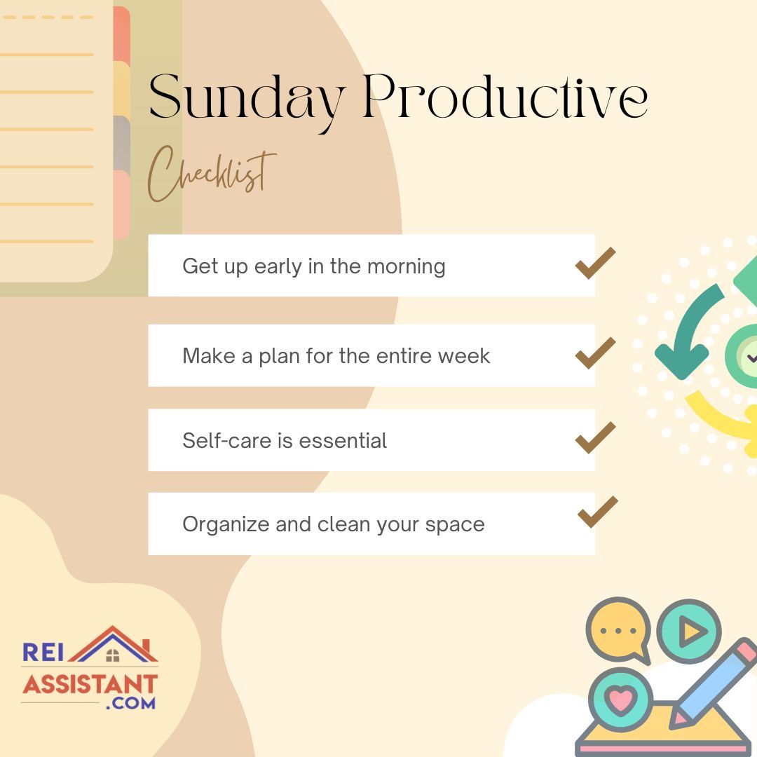 elsaoden's tweet image. #ProductiveSunday #SundayChecklist #WeekPrep #REIAssistant