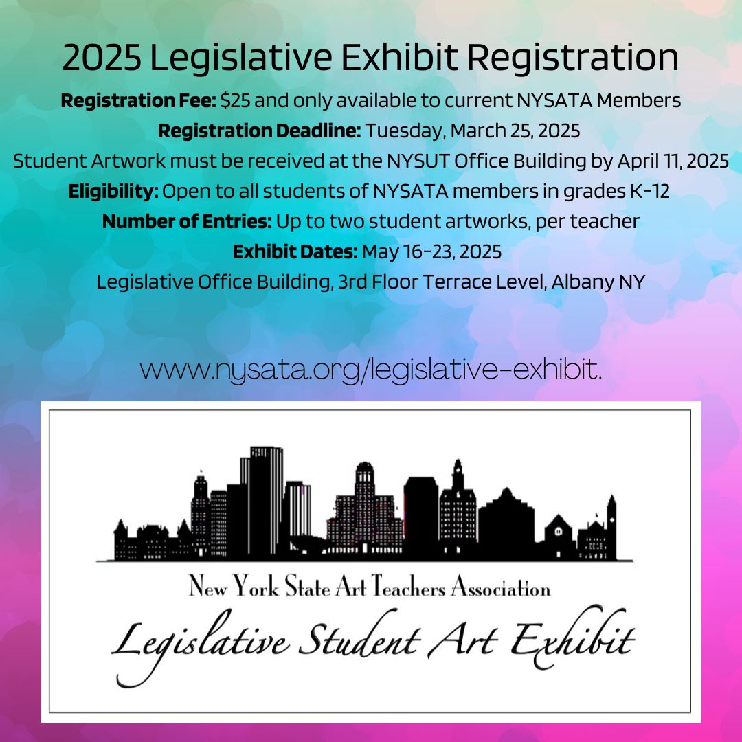 nysARTeach's tweet photo. 2025 Legislative Exhibit!
https://t.co/HgwLpbAnh3 https://t.co/4qLG0d5PML