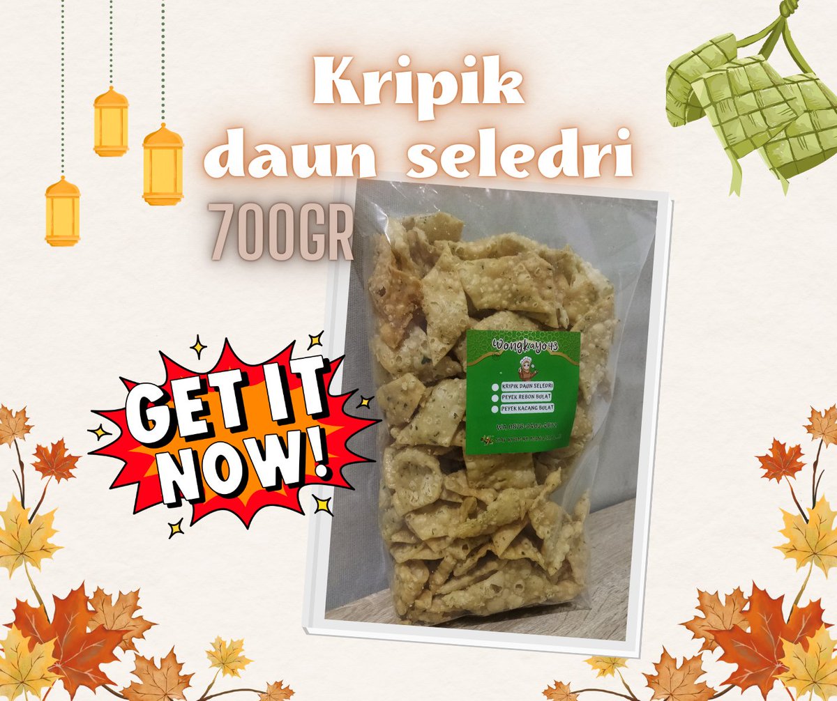adde_saadah's tweet photo. Open PO kripik daun seledri atau kripik bawang atau kue bawang. SD tgl 21 Maret ini yaa... Perpack 50K (min order 2 pack). Order kesini 👇🏼👇🏼 https://t.co/wHDbcbe0t3 https://t.co/bG3BAaikZM