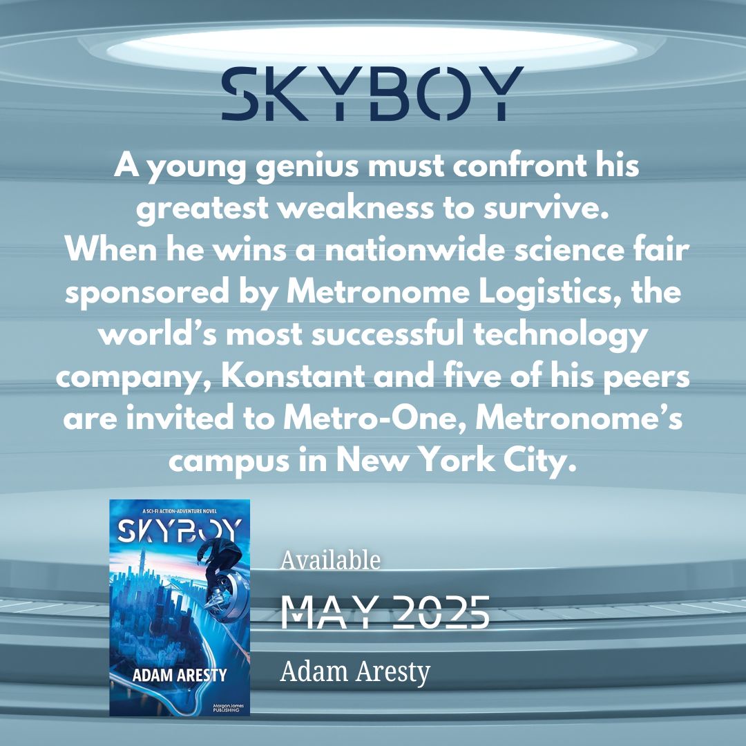 adamaresty's tweet photo. ๐ A young genius must confront his greatest weakness to survive. What is it?
๐๐๐๐ฝ๐๐ by @AdamAresty
Coming May 2025 from @morganjamespub
๐ Preorder here: https://t.co/7AgssGg9dw
Website: https://t.co/64Fh6BxK0J
#booktwitter #amreading #YA #SciFi #fiction https://t.co/iMUAsl2reL
