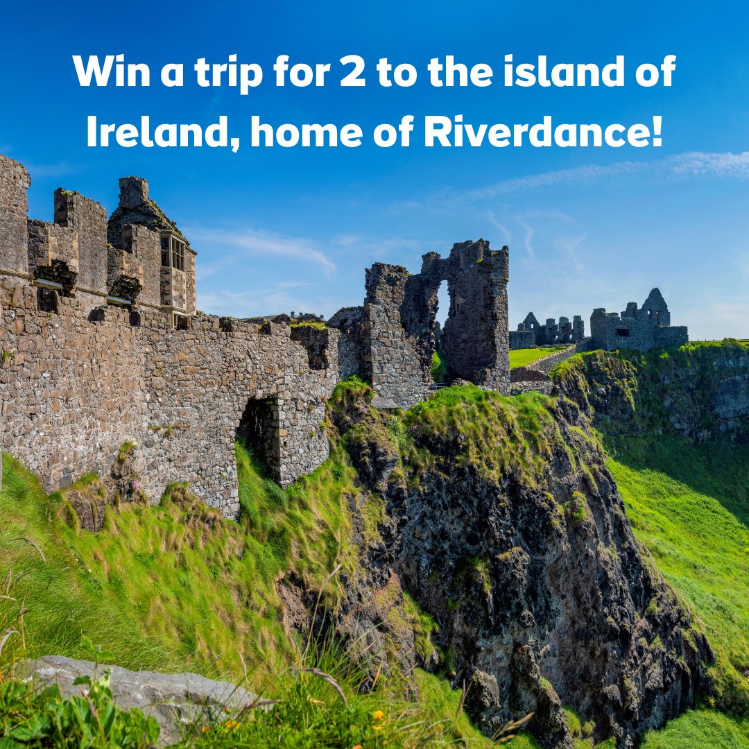 ☘️ Win a trip to the island of Ireland, home of Riverdance! ☘️

Tag the person below you'd bring to Ireland if you won.👀

Find out more and enter here: ow.ly/VJoS50V8Gcf