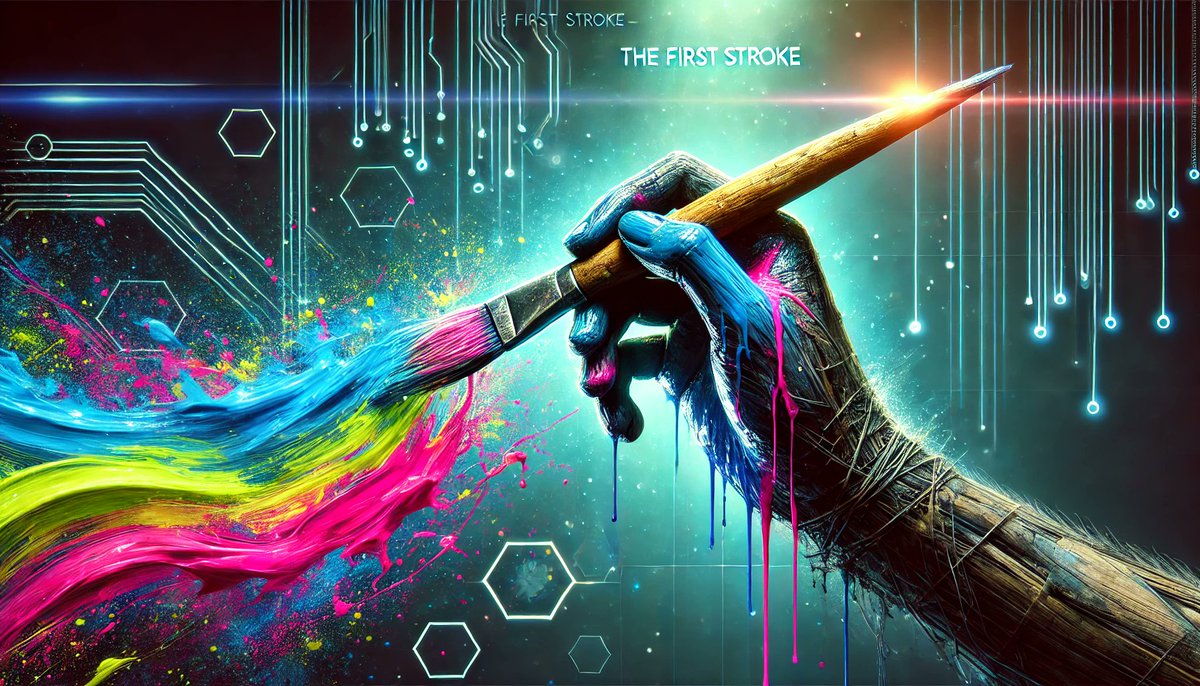 PawPaintHQ's tweet photo. Every masterpiece starts with uncertainty.

The first stroke? It’s a risk. A leap into the unknown.

But that’s where the chaos begins. Where the story starts. 🎨🐾

#PAWPAINT #TheFirstSplash #PaintTheChain https://t.co/ilkQ4sbBGq