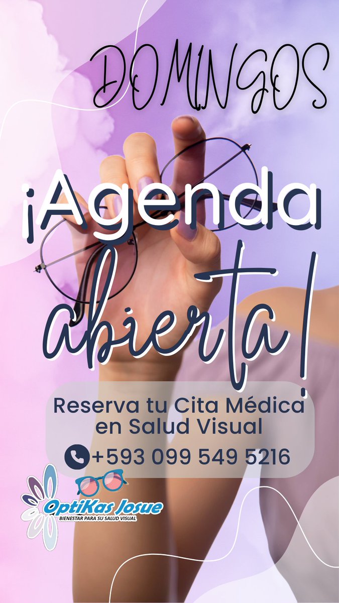 OptikasJosue's tweet photo. 👀TU #saludvisual es importante para nosotros
Abrimos también los domingos 🤓🥼
Bajo cita previa atendemos en cualquier horario.
✔️ Profesionales #CERTIFICADOS y #capacitados
✔️ Asesoramiento Personalizado
✔️ Reservaciones de Cita con nuestro #callcenter habilitado https://t.co/Jfqm139pHc