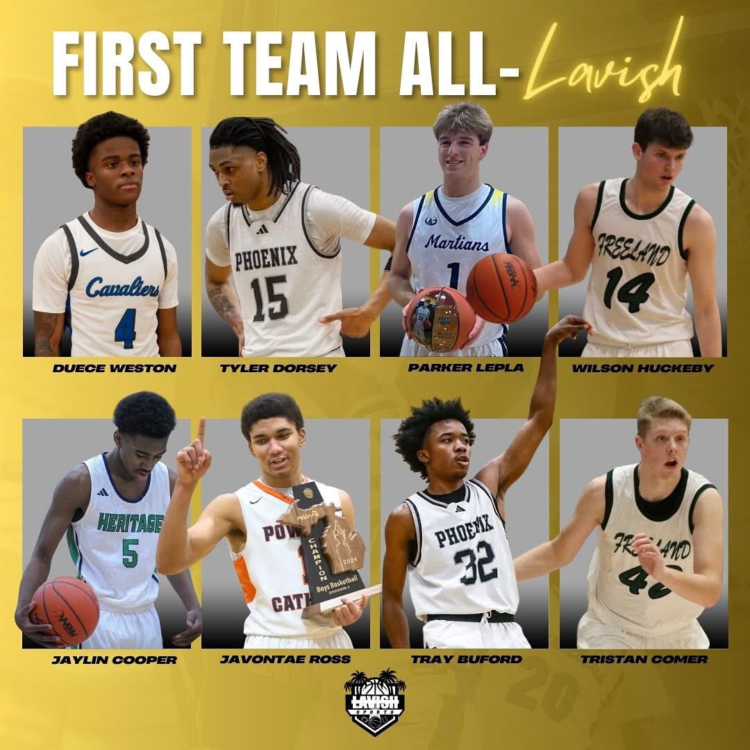 Proud to announce the 2024 All-Lavish boys high school First Teams🔥 
#LavishSports🌴

<a href="/deuceweston20/">deuce weston</a> 
<a href="/tylerdorsey_15/">whöö ty</a> 
<a href="/Parker_LePla/">Parker LePla</a> 
<a href="/wilson_huckeby/">Wilson Huckeby</a> 
<a href="/jaylin_cooper5/">Jaylin Cooper</a> 
<a href="/FutureVontae1/">Javontae “Future” Ross</a> 
<a href="/Tray40415614/">Trayvious buford</a> 
<a href="/comer_tristan/">Tristan Comer ⭐️⭐️⭐️</a>