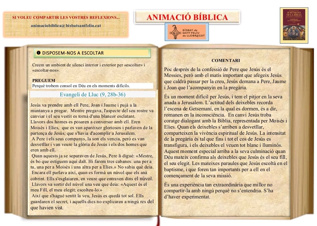 TeologiaEdite's tweet photo. Fitxes animació bíblica març 2025 https://t.co/uli6CfHGGA