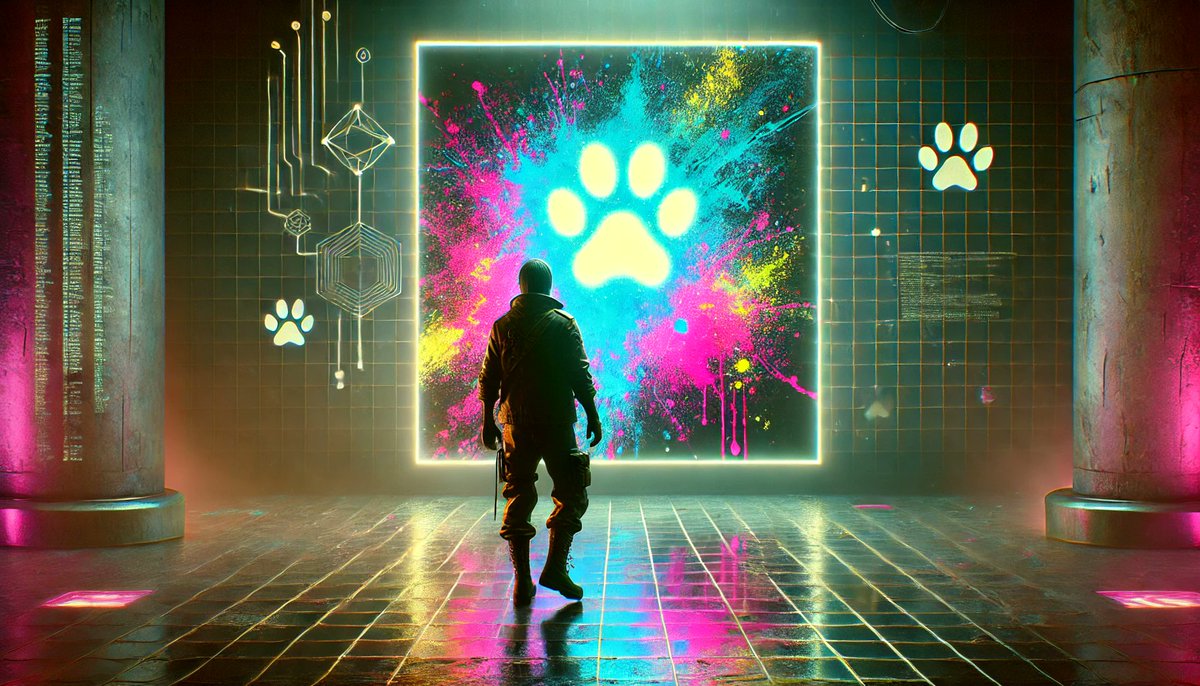 PawPaintHQ's tweet photo. Every time I stepped back, it felt like the art was watching me.

As if the chaos had a mind of its own.

Maybe that’s why I walked away.

#PAWPAINT #MysteriousArt #CryptoStory https://t.co/N72b5XVENT