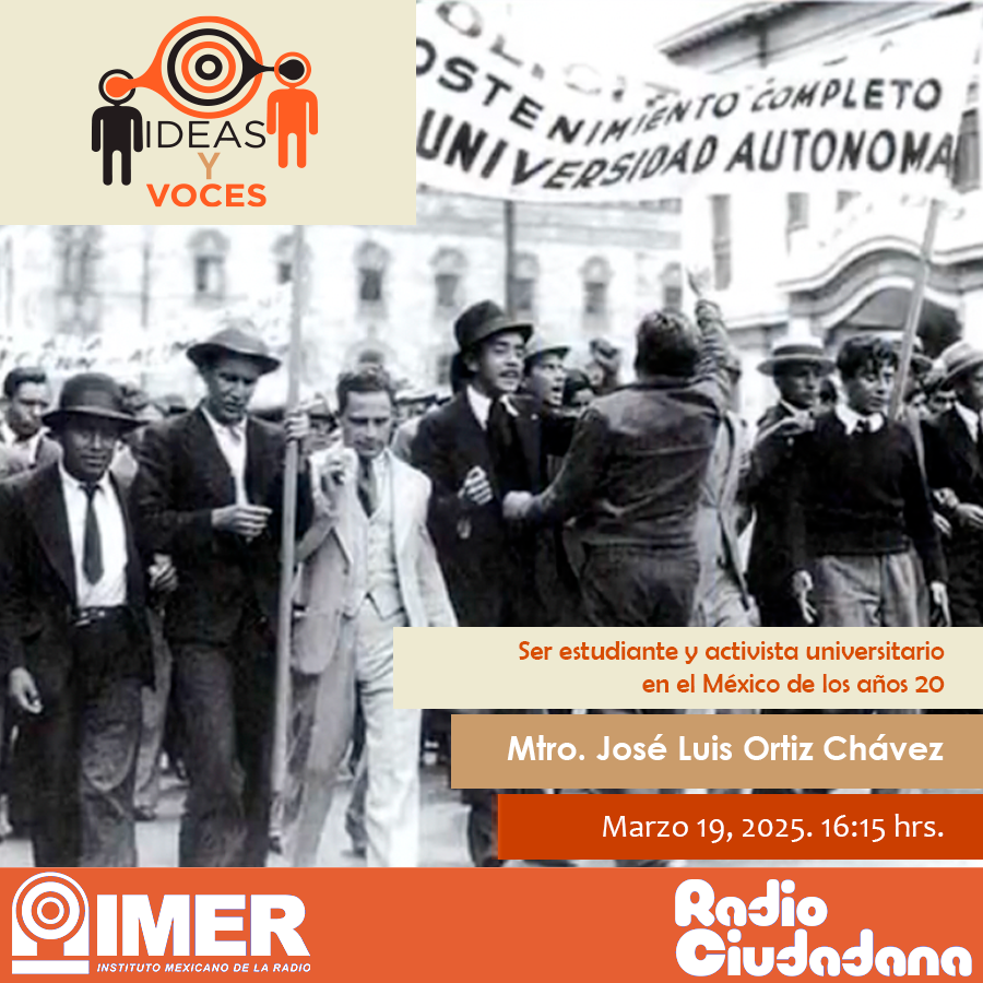 institutomora's tweet photo. 🎙️La UNAM tiene 114 años de vida. Su vida moderna la comenzó en los años 20’s. ¿Cómo eran sus estudiantes y cómo vivían el activismo?José Luis Chávez, historiador del Instituto Mora y especialista en el tema, nos cuenta.
🗓️19 de marzo, 16:15 h
💻En vivo: https://t.co/Zsq1tH4DyG https://t.co/zgp9NH3NSJ